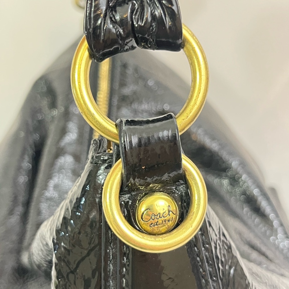 COACH Kristin Patent Leather Bag J1076-16013 - Picture 10 of 16